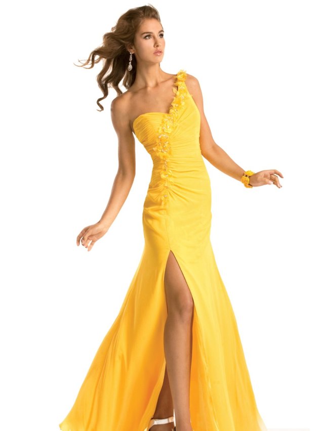 yellow prom dresses 2013